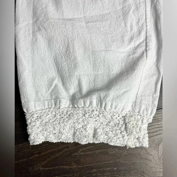 Woman White Lace Pants Size Large - Picture 5 of 6